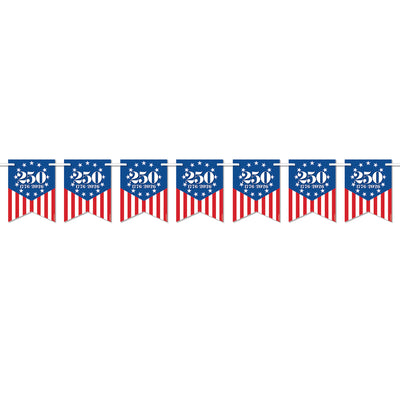 Semiquincentennial Streamer - Patriotic Decor (6" x 5.5')