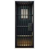 Jail Cell Door Cover - All-Weather Western Halloween Decor