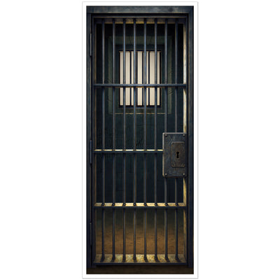 Jail Cell Door Cover - All-Weather Western Halloween Decor