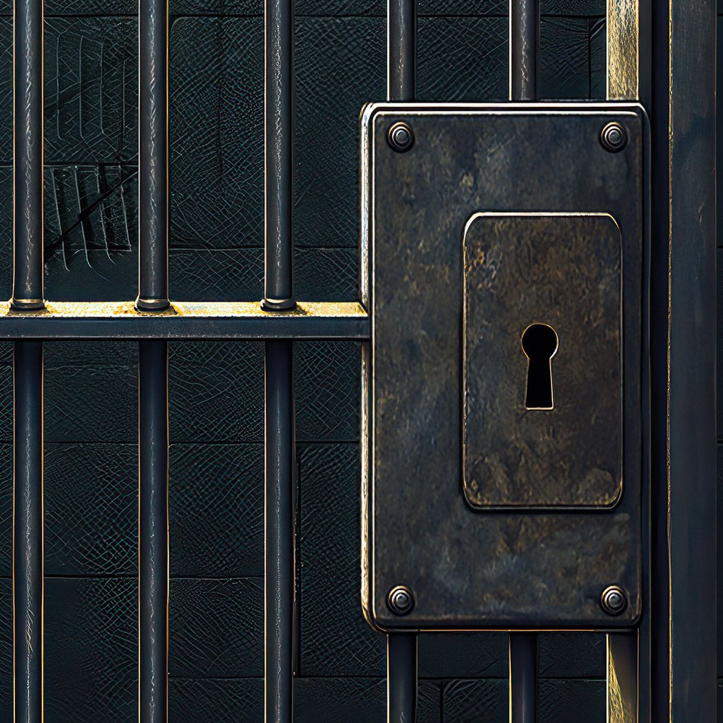 Jail Cell Door Cover - All-Weather Western Halloween Decor