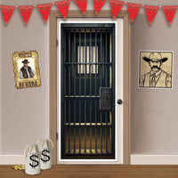 Jail Cell Door Cover - All-Weather Western Halloween Decor