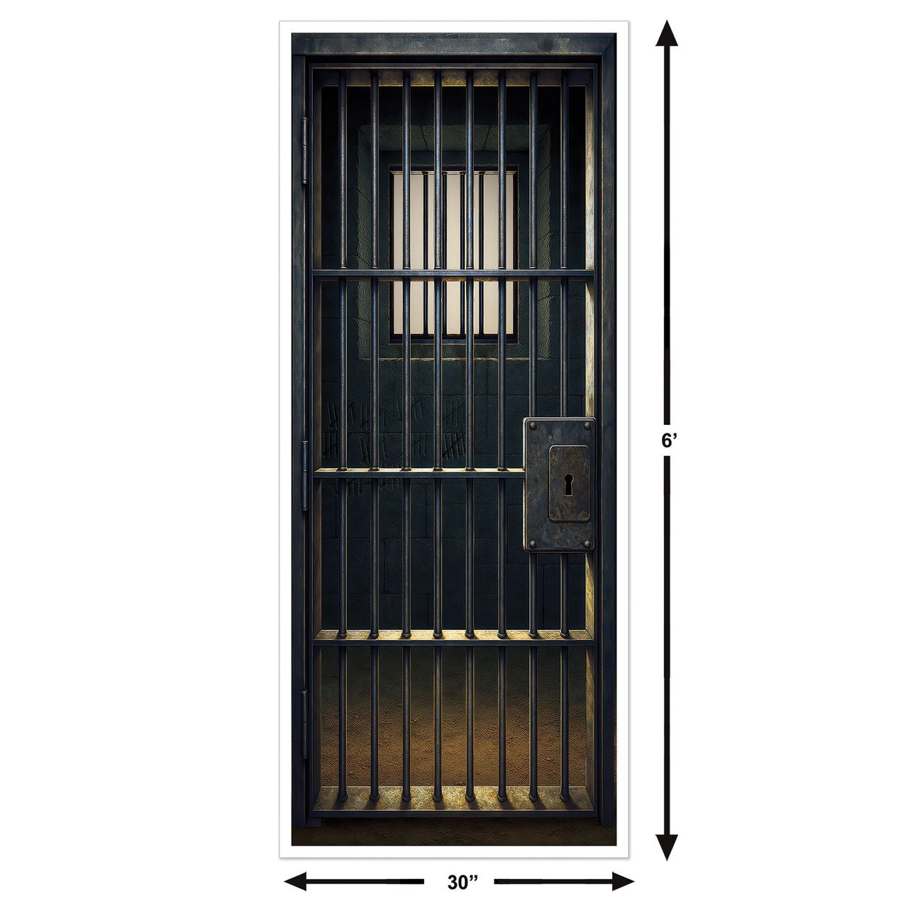 Jail Cell Door Cover - All-Weather Western Halloween Decor