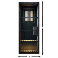 Jail Cell Door Cover - All-Weather Western Halloween Decor