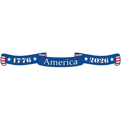 Semiquincentennial Streamer, 4.25" x 3' 1.25", Banners, Patriotic