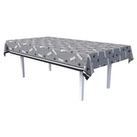 Congrats Grad Black Plastic Tablecover - 54