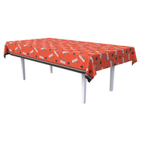 Orange Congrats Grad Plastic Tablecover - 54