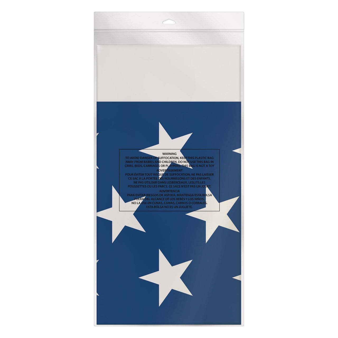 Metallic Stars & Stripes Tablecover - Patriotic Party Decor