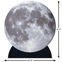 Moon Stand-Up Prop - 4ft Tall Space Decoration