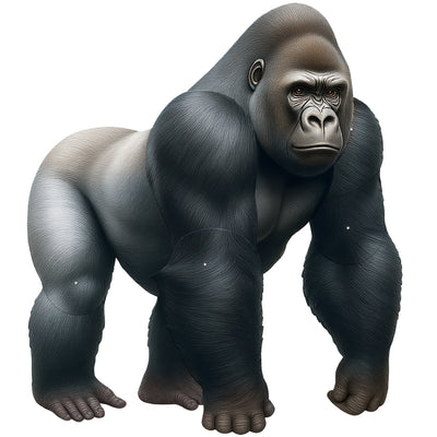 Jointed Gorilla Cutout - 27.25 Inch Jungle Party Decor