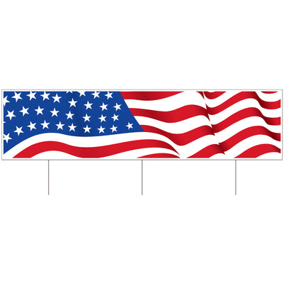 Jumbo American Flag Yard Sign - All-Weather Patriotic Decor
