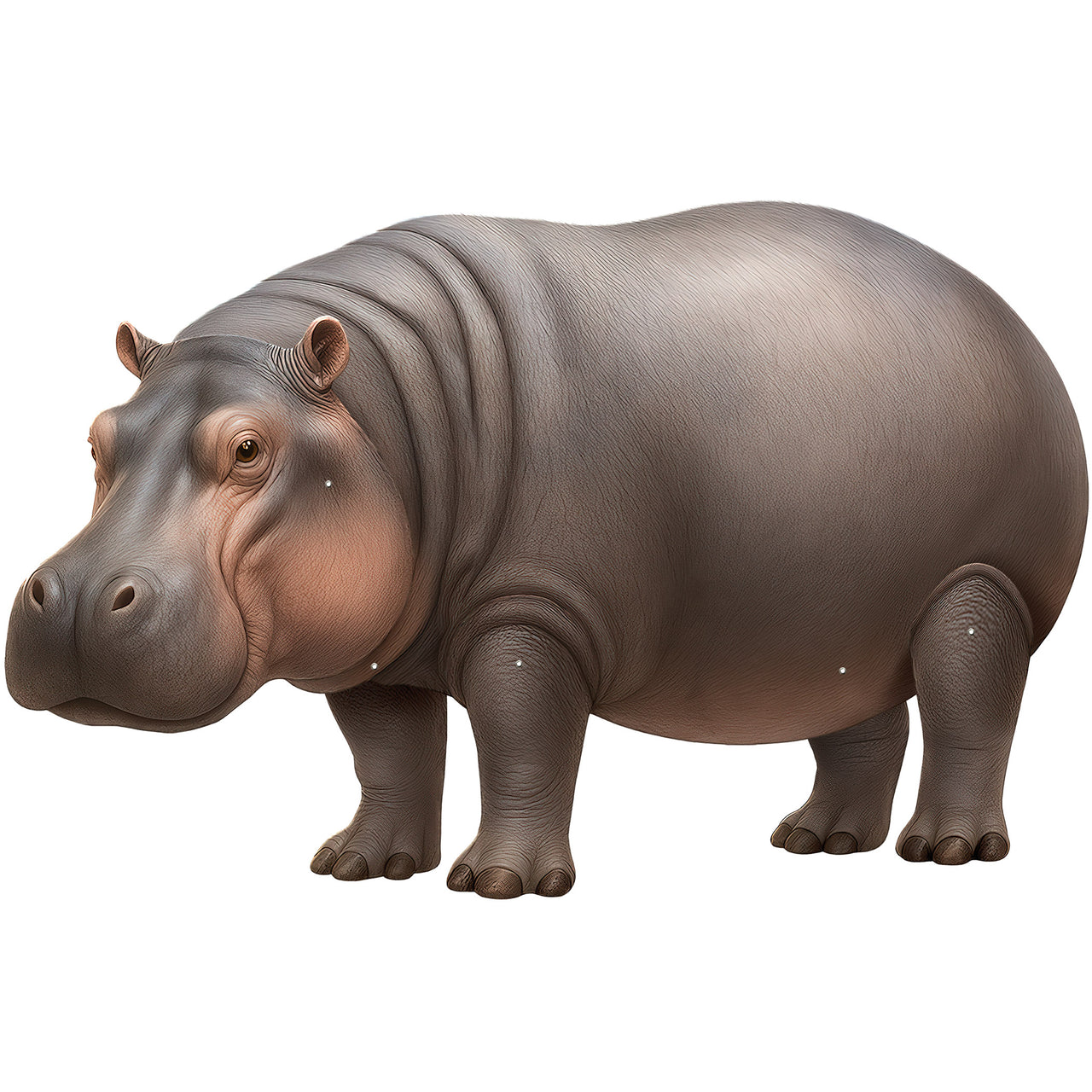 Jointed Hippopotamus Cutout - 32.25 Inch Jungle Decor