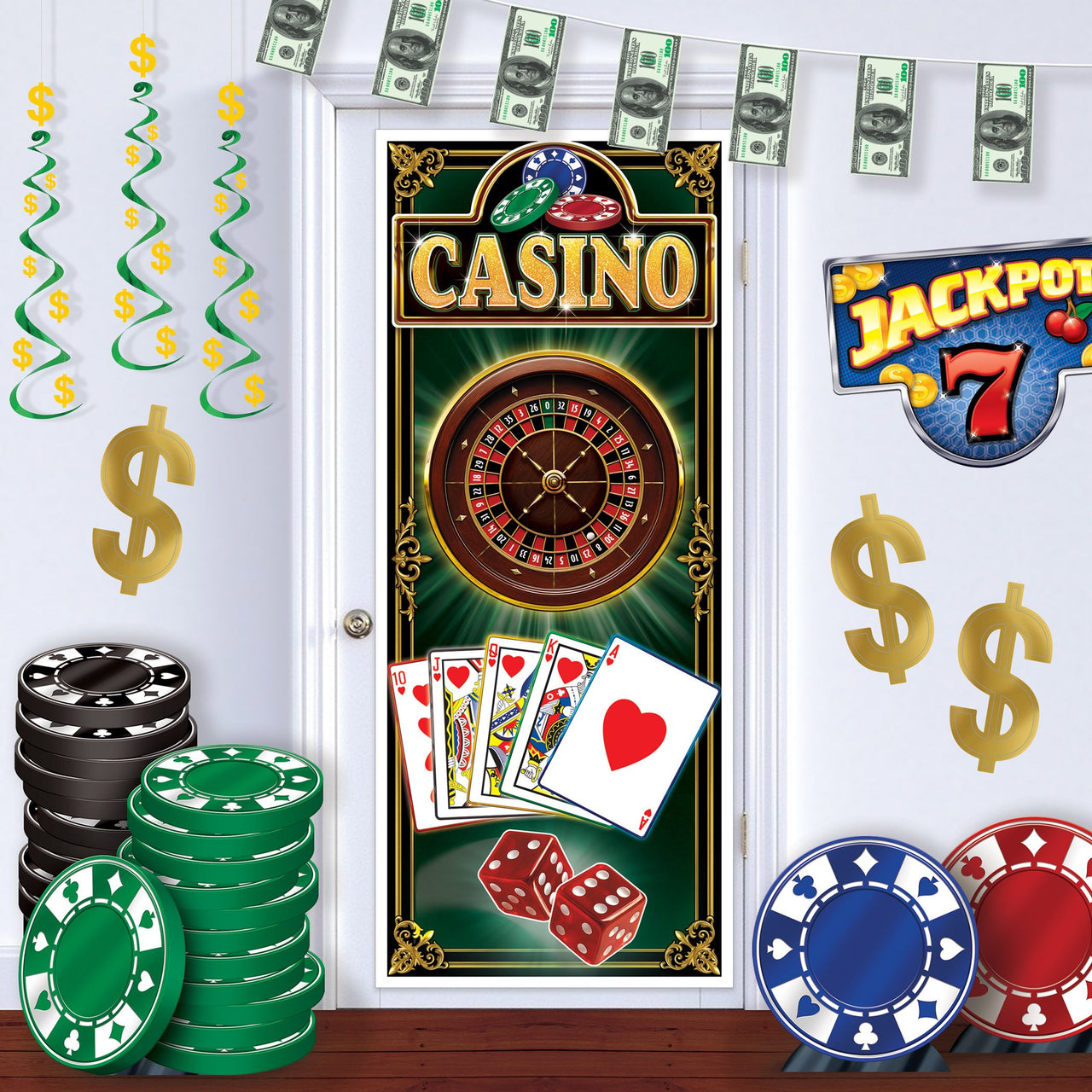 Casino High Roller All-Weather Door Cover - 6ft x 30in