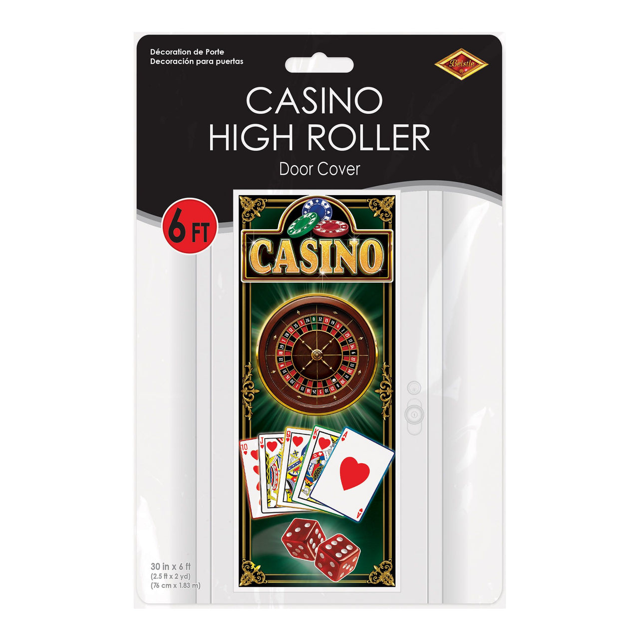 Casino High Roller All-Weather Door Cover - 6ft x 30in