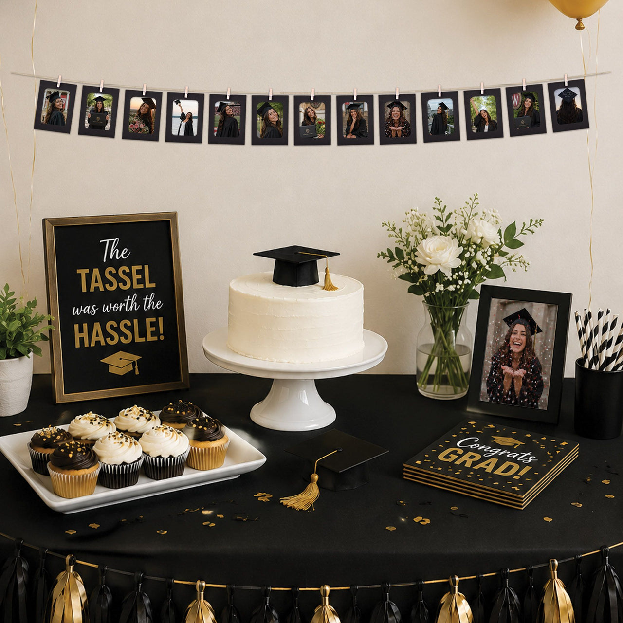 Graduation Photo Streamer - Holds 4x6 or 5x7 Photos - view 2