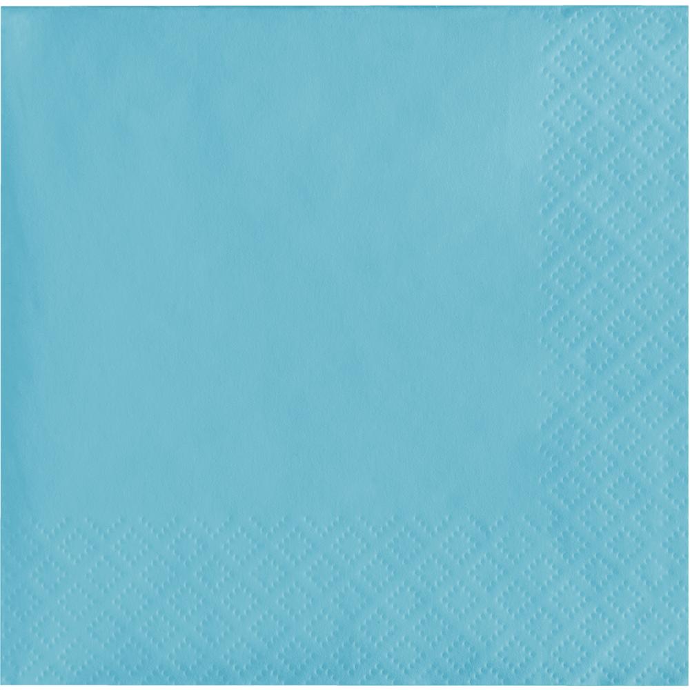 Bulk 500 pc Pastel Blue Beverage Napkins 3 ply  - Solid Color Party Tableware by Creative Converting