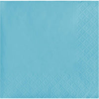 Bulk 500 pc Pastel Blue Beverage Napkins 3 ply  - Solid Color Party Tableware by Creative Converting