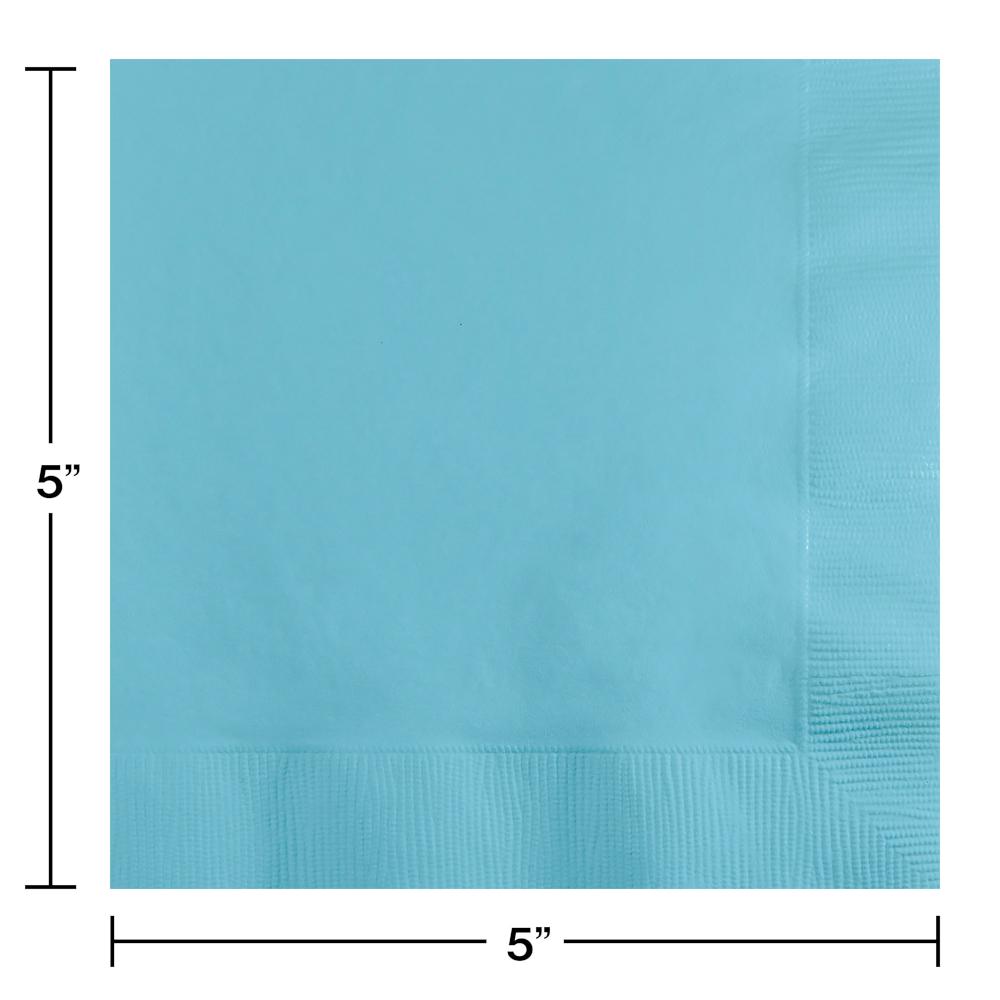 Bulk Pastel Blue Beverage Napkins 3 ply (500 per Case)