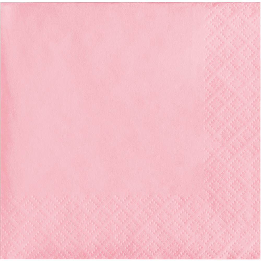 Bulk 500 pc Classic Pink Beverage Napkins 3 ply  - Solid Color Party Tableware by Creative Converting