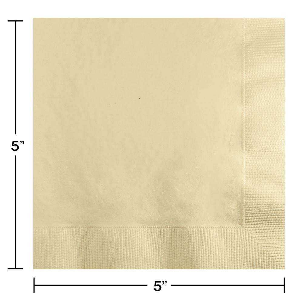Bulk Ivory Beverage Napkins 3 ply (500 per Case)
