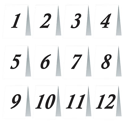 Numbered Table Cards