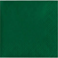 Bulk 500 pc Hunter Green Luncheon Napkins 3 ply  - Solid Color Party Tableware by Creative Converting