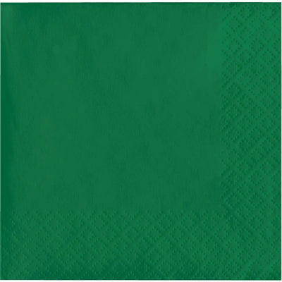 Bulk 500 pc Emerald Green Luncheon Napkins 3 ply  - Solid Color Party Tableware by Creative Converting