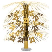 Gold 21 Cascade Centerpiece - 18 Inch 21st Birthday Table Decor