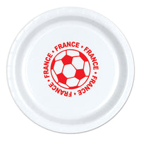 Soccer France Dinner Plates - 9 inch (8 Count)