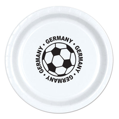Germany Soccer Party Plates - 9 Inch (8-Pack)