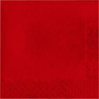 Bulk 500 pc Classic Red Luncheon Napkins 3 ply  - Solid Color Party Tableware by Creative Converting