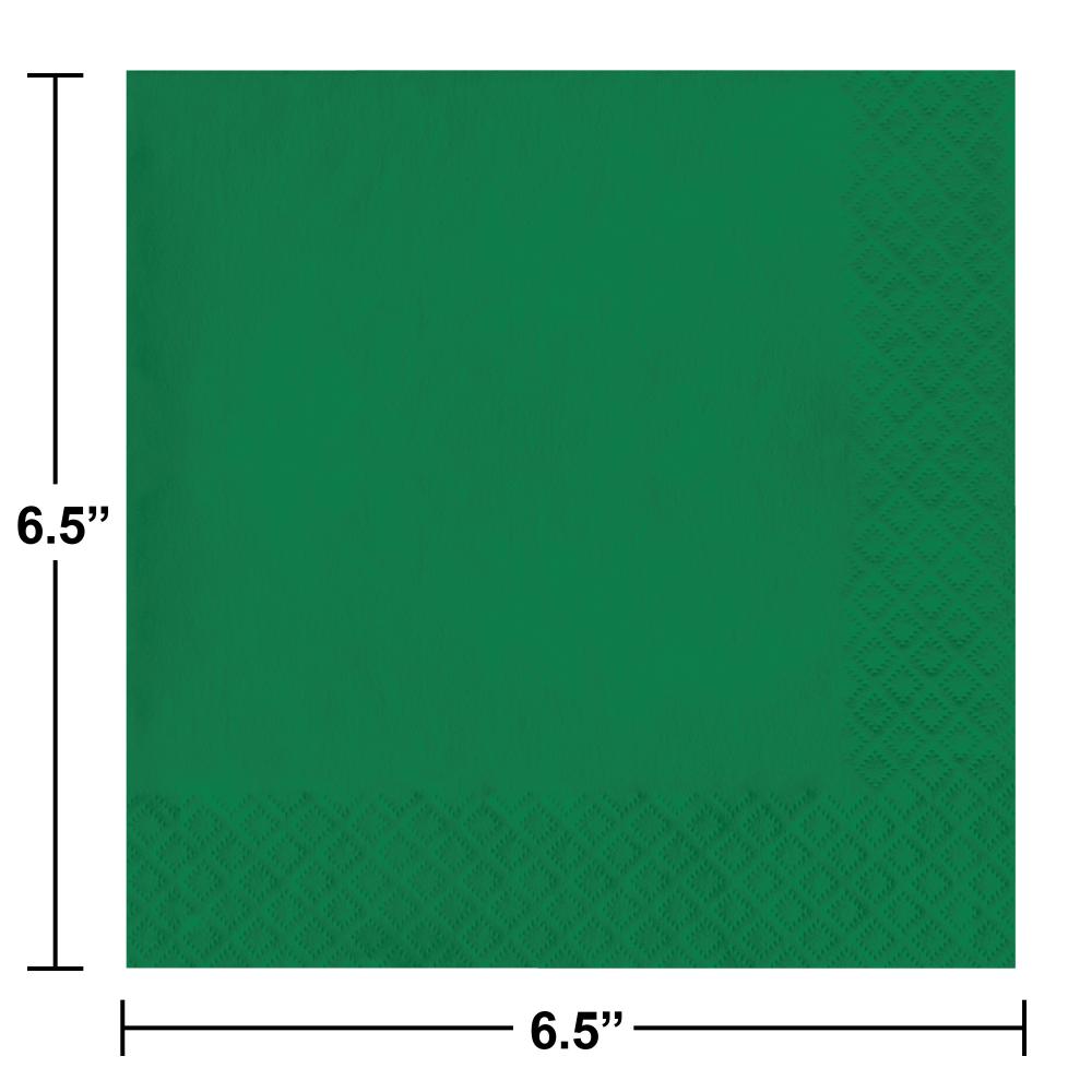 Bulk Emerald Green Value Friendly Luncheon Napkins (240 per Case)