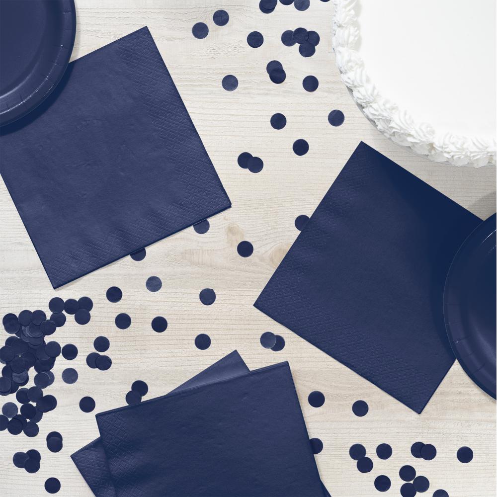 Bulk Navy Blue Luncheon Napkins 3 ply (500 per Case)