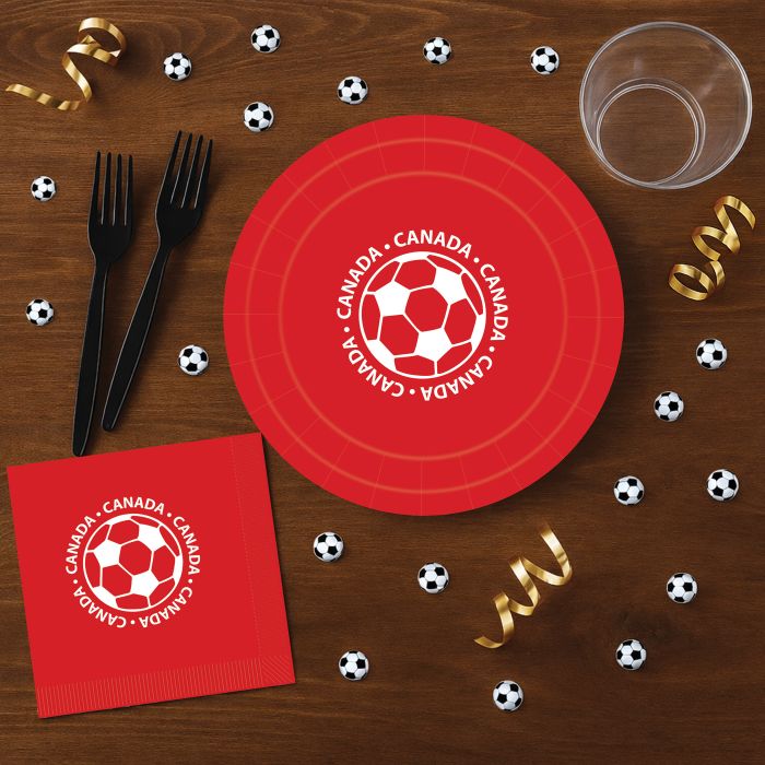 Soccer Luncheon Napkins - 2-Ply Canadian Sports (16 Ct)