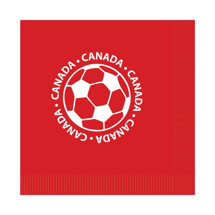 Soccer Luncheon Napkins - 2-Ply Canadian Sports (16 Ct)