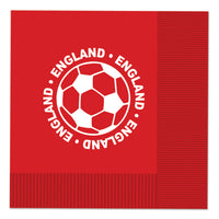 England Soccer Luncheon Napkins - 2-Ply (16 Count)