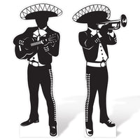 Mariachi Silhouette Stand-Ups (2 per package)