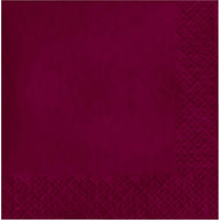 Bulk 500 pc Burgundy Luncheon Napkins 3 ply  - Solid Color Party Tableware by Creative Converting