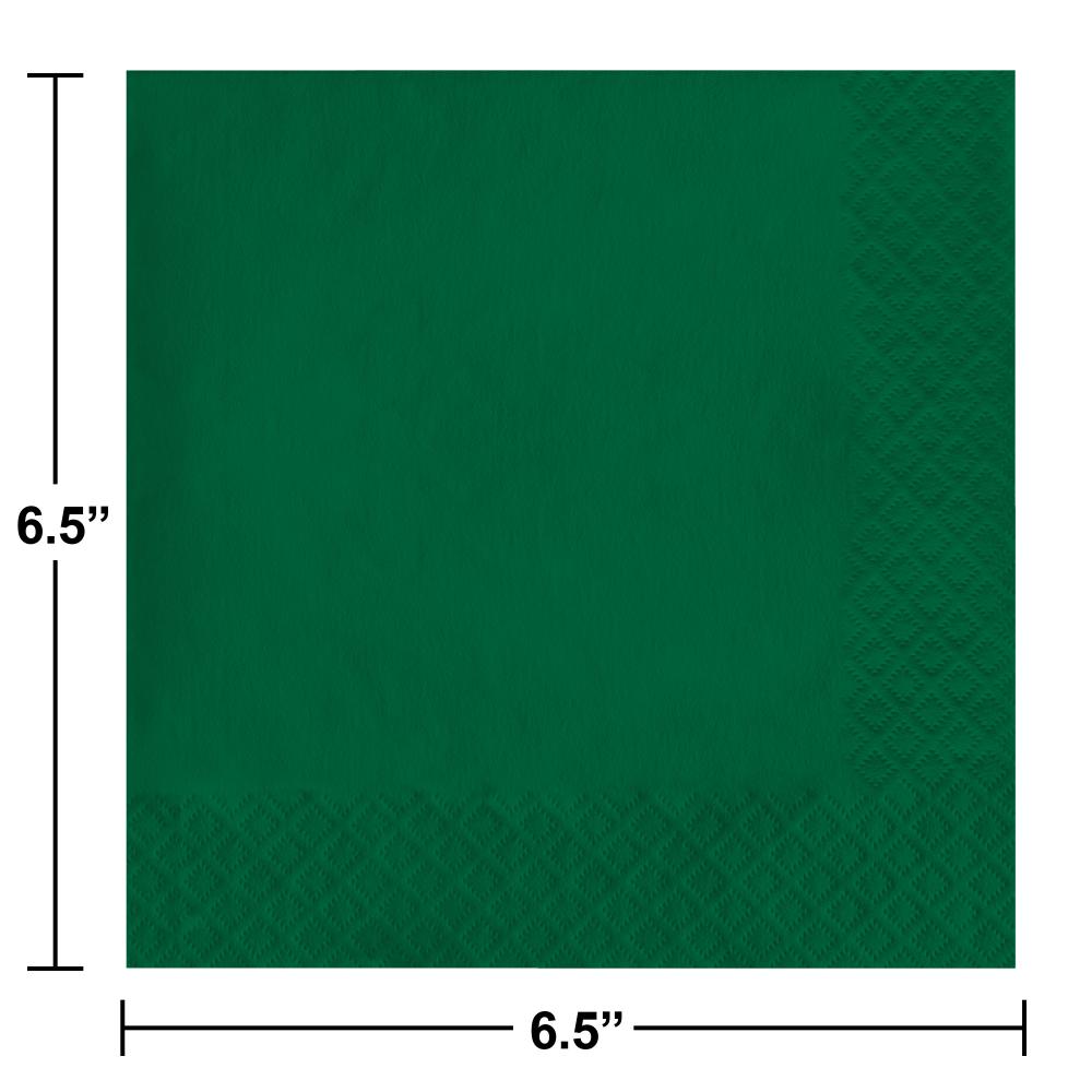Bulk Hunter Green Luncheon Napkins 3 ply (500 per Case)