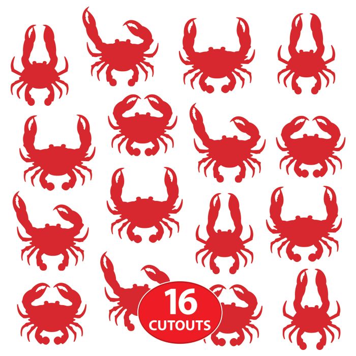 Crab Cutout Decorations