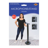 Inflatable Microphone Stand - 3 ft 11 inch Music Prop