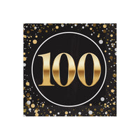 100th Birthday Beverage Napkins - 2-Ply (16/Pkg)