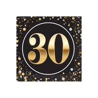 30th Birthday Beverage Napkins (2-Ply) - Birthday Party Supplies
