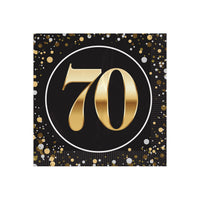 70th Birthday 2-Ply Beverage Napkins - 16 Pack