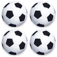 Soccer Ball Placemats - 4 Pack, 13-inch Sporty Table Decor