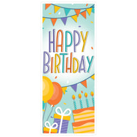 Happy Birthday Door Cover, 6' x 30