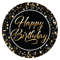 Happy Birthday Plates - 9-inch Dinner Plates (8-count)