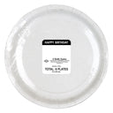 Happy Birthday Plates - 9-inch Dinner Plates (8-count)