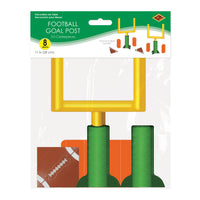 3D Football Goal Post Centerpieces - 11 Inch (2-Pack)