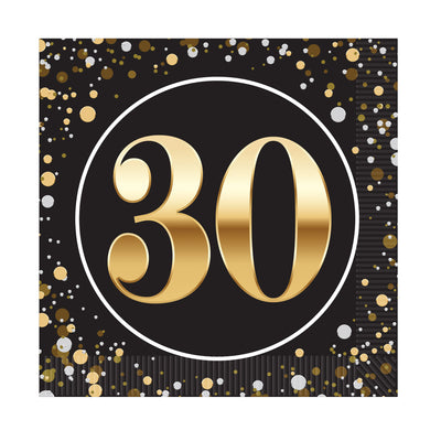 30th Birthday Luncheon Napkins - 2-Ply (16 Pack)
