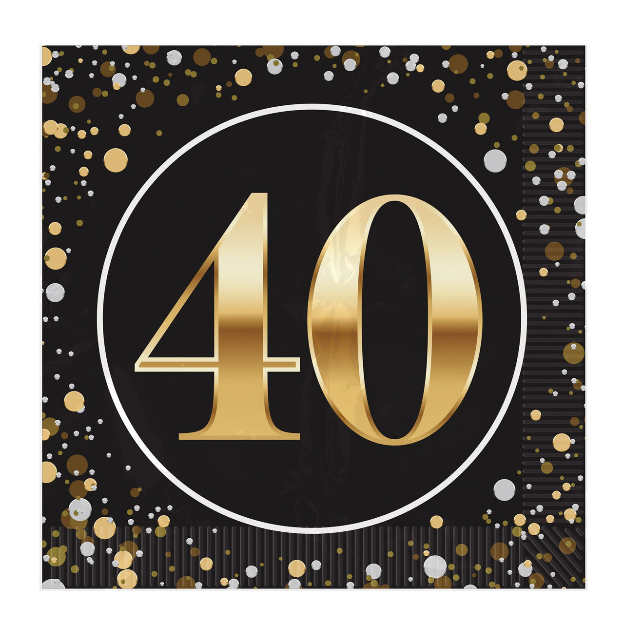 40th Birthday Luncheon Napkins - 2-Ply (16 Pack)